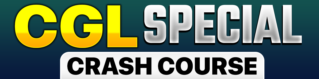 SSC CGL Special Crash Course